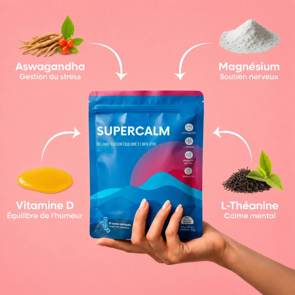 SuperCalm NATI+ — Boisson Anti-Stress & Rééquilibrante