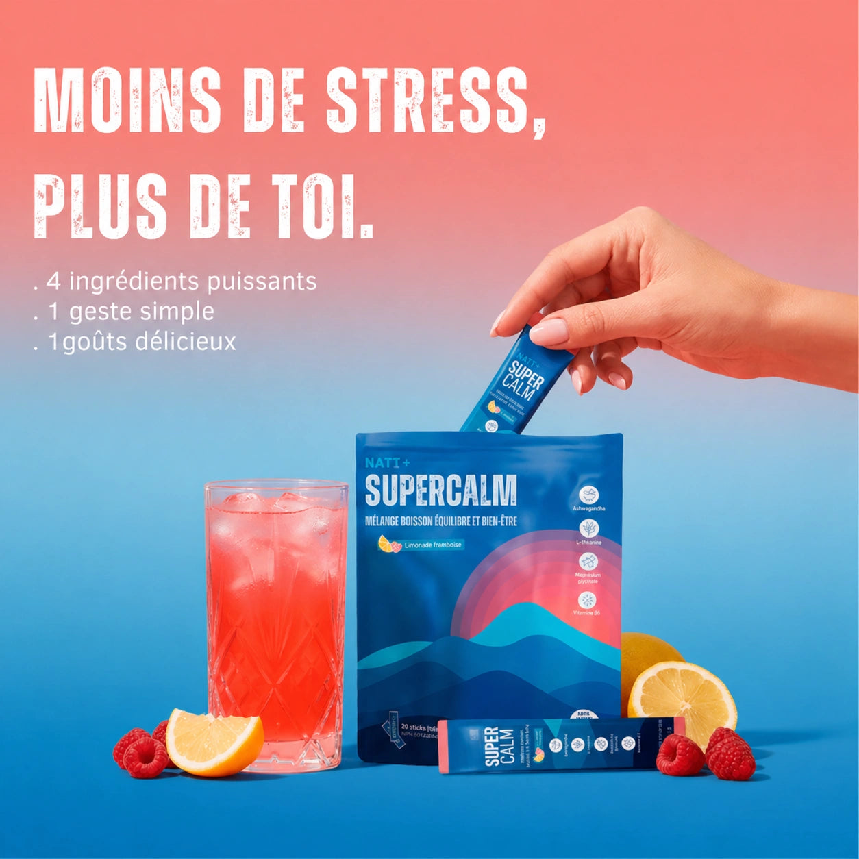 SuperCalm NATI+ — Boisson Anti-Stress & Rééquilibrante