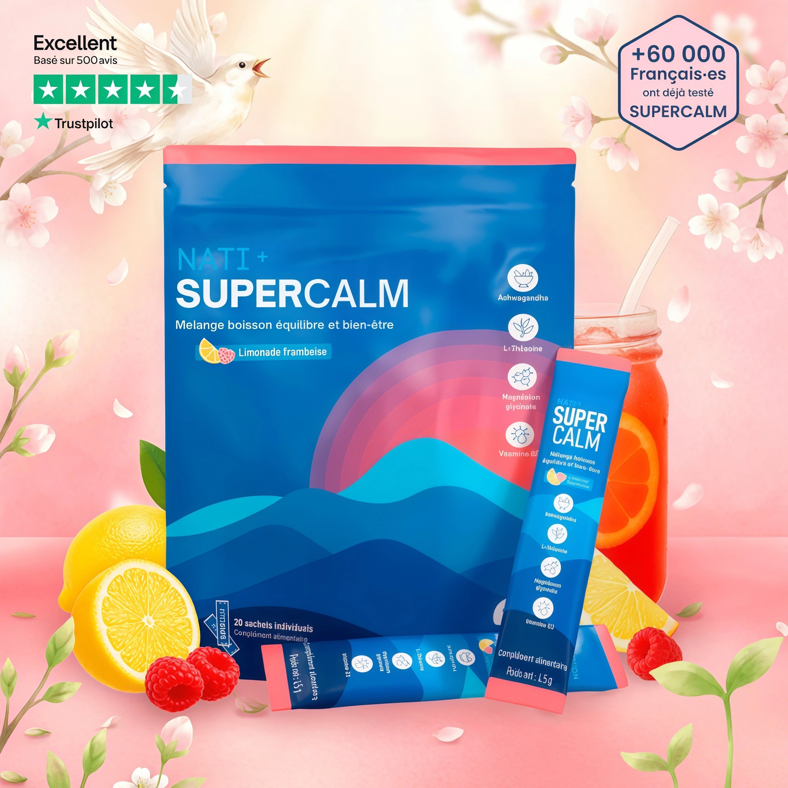 NATI+ SuperCalm — Boisson Anti-Stress & Rééquilibrante
